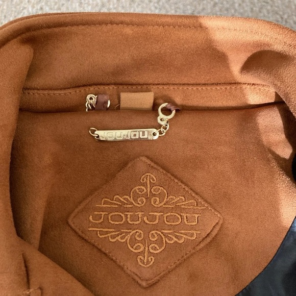 ❌SOLD Jou Jou Bonded Suede Moto Jacket - Picture 9 of 9